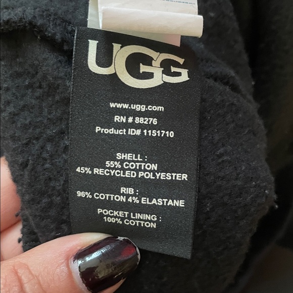 UGG Black Sweat Suit Hoodie Sweatshirt and Jogger Sweatpants Matching Set Sz S - Picture 13 of 14
